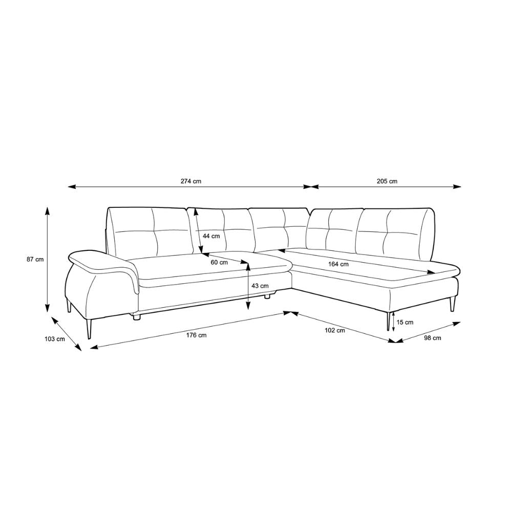 Corner sofa - ZONDA L