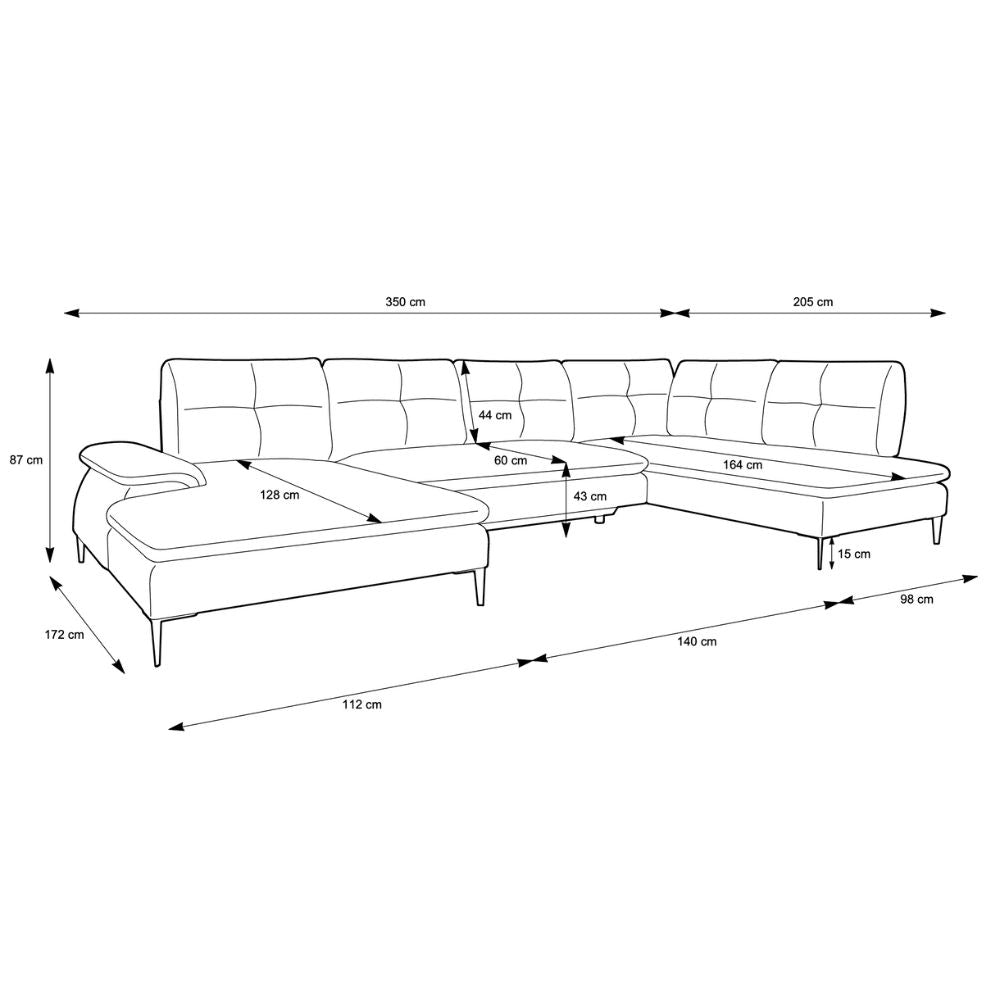 Corner sofa - ZONDA U2