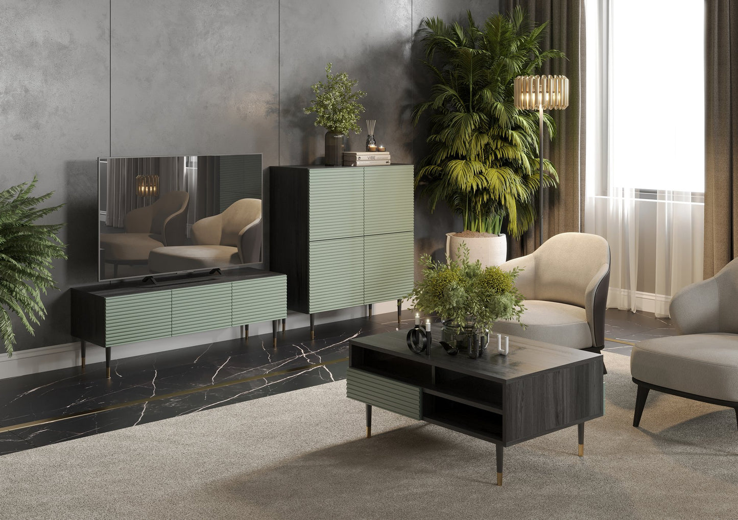 Modern 4 door commode - IMPERIAL I05